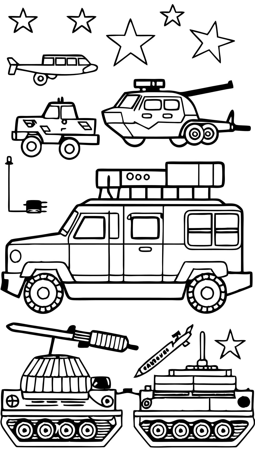 coloring pages of army vehicles